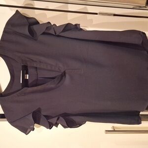 Calvin Klein black v-neck blouse size large